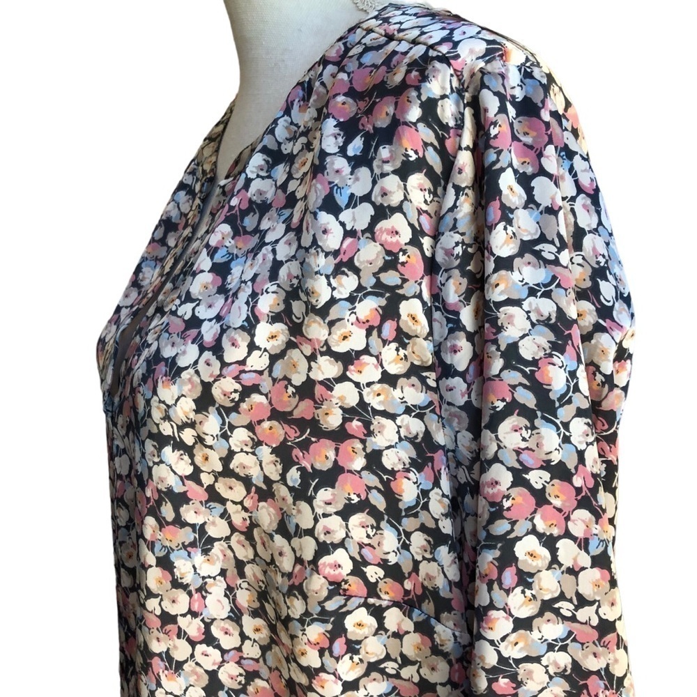Daniel Rainn Floral Split Neck Tunic Size XXL - Picture 7 of 12